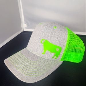 Green and Gray Cow Snapback Adult Hat Summer Hat